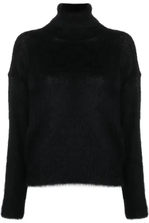 Saint Laurent Stickade tröjor & koftor, Dam, M, Svart Dra 1000 Stilfull Väska