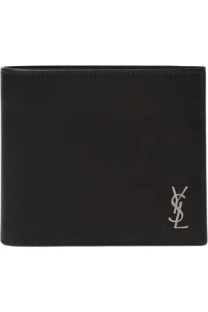 Saint Laurent Accessoarer, Herr, ONE Size, Läder, Svart Läder Plånbok