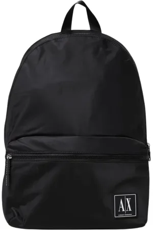 Armani Exchange Väska, Herr, ONE Size, Nylon, Svart Nylon Ryggsäck med Logotyp