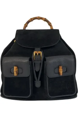 Gucci Pre-owned, Dam, ONE Size, Mocka, Pre-owned Laeder ryggsckar