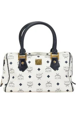 MCM Pre-owned, Dam, ONE Size, Pre-owned handväska i canvas