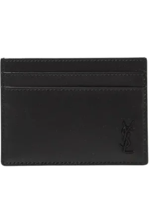 Saint Laurent Accessoarer, Herr, ONE Size, Läder, Lyxigt Läderkorthållare Plånbok