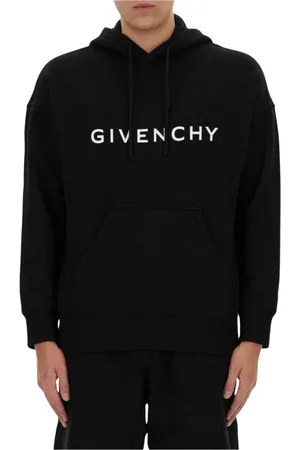Givenchy Sweatshirts & Hoodies, Herr, L, Lyxig Svart Logosweatshirt