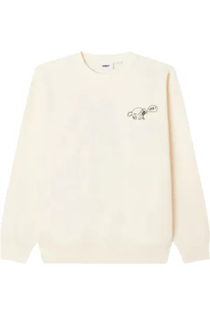 Obey Sweatshirts & Hoodies, Herr, S, Bomull, Tryckt Sweatshirt med Huva, Regular Fit