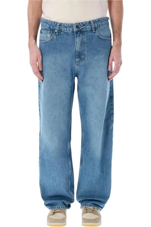 Daily paper Jeans, Herr, XL, Blå Straight-Leg Jeans