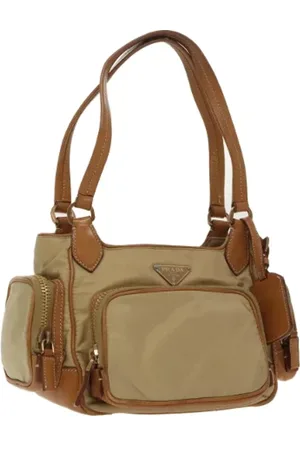 Prada Pre-owned, Dam, ONE Size, Nylon, Pre-owned Laeder handvskor