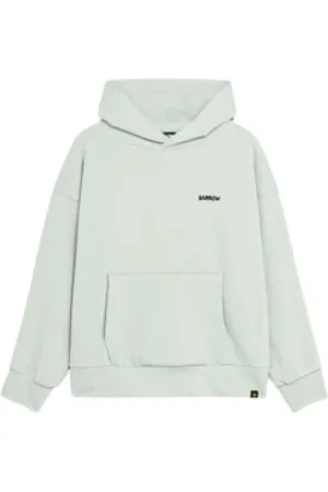 BARROW Sweatshirts & Hoodies, Herr, L, Bomull, Vit Huvtröja med Teddy Detaljer