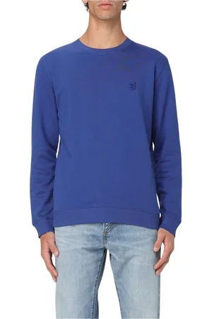 Dondup Sweatshirts & Hoodies, Herr, L, Bomull, Broderad Logo Crew Neck Sweatshirt