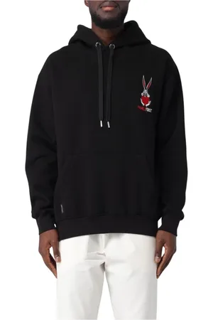 Family First Sweatshirts & Hoodies, Herr, L, Bomull, Svart Hoodie Bugs Bunny Stil