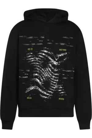 Daily paper Sweatshirts & Hoodies, Herr, S, Bomull, Svart Tröja med Fronttryck