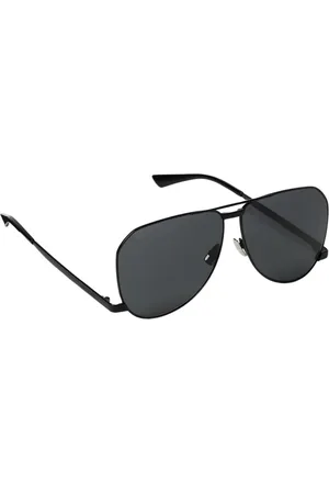 Saint Laurent Accessoarer, Herr, ONE Size, Slimmat Metall Aviator Solglasögon