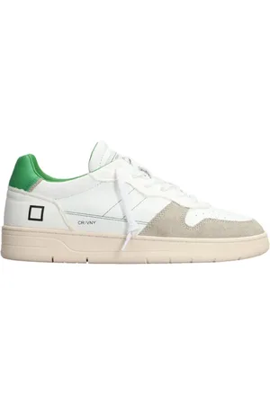 D.A.T.E. Skor, Herr, 42 EU, Nylon, Vintage Nylon Court Sneakers Vit