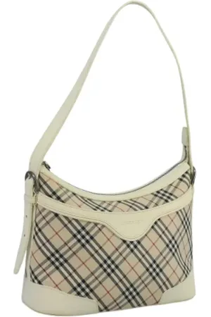 Burberry Pre-owned, Dam, ONE Size, Pre-owned Canvas axelremsvskor