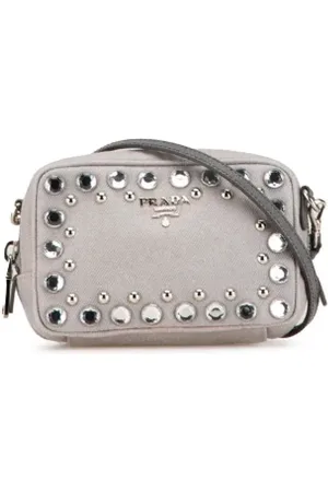 Prada Pre-owned, Dam, ONE Size, Pre-owned Canvas crossbodyvskor