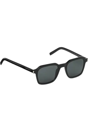 Saint Laurent Accessoarer, Herr, ONE Size, Svarta fyrkantiga solglasögon för män