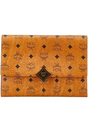 MCM Pre-owned, Dam, ONE Size, Pre-owned Canvas kuvertvskor