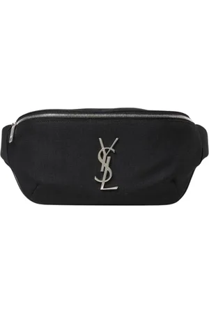 Saint Laurent Väska, Herr, ONE Size, Stilren Svart Bältesväska