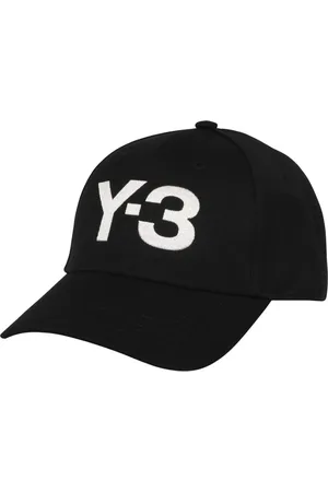 Y-3 Accessoarer, Herr, ONE Size, Polyester, Canvas Baseballkeps med Broderad Logotyp