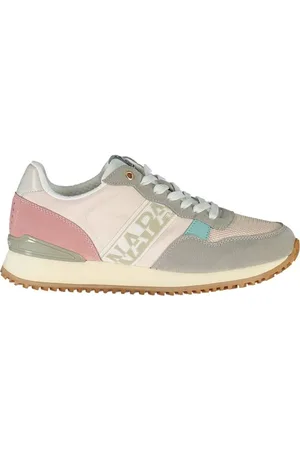 Napapijri Skor, Dam, 39 EU, Polyester, Rosa Dam Sneaker med Kontrastdetaljer