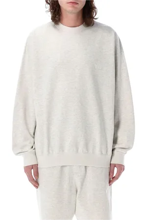Y-3 Sweatshirts & Hoodies, Herr, M, Bomull, Grå Oversized Sweatshirt Modern Streetwear