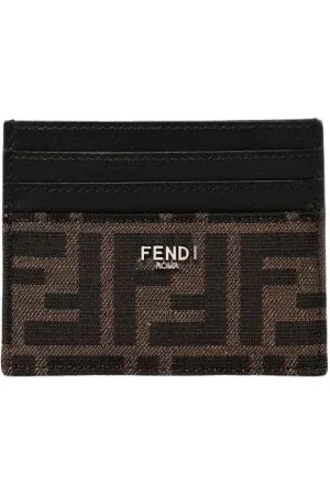 Fendi Accessoarer, Herr, ONE Size, Läder, Stilig Läder Plånbok med Detaljer