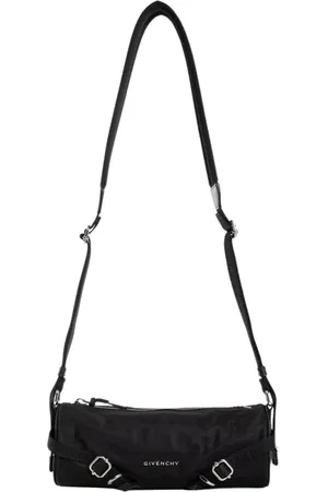 Givenchy Väska, Herr, ONE Size, Nylon, Svart Crossbody Cylinder Väska