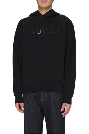Gucci Sweatshirts & Hoodies, Herr, M, Bomull, Kristallutsmyckad huvtröja