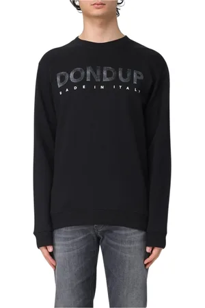 Dondup Sweatshirts & Hoodies, Herr, L, Bomull, Blå Crew Neck Sweatshirt