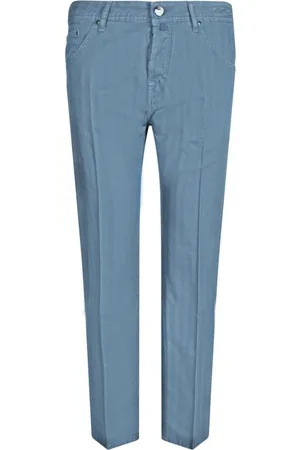 Jacob Cohen Jeans, Herr, W36, Blå Slim Fit Femficksbyxor