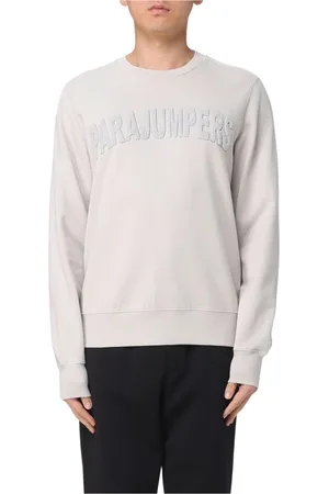 Parajumpers Sweatshirts & Hoodies, Herr, L, Bomull, Logo Sweatshirt Isblå Stilren