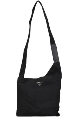 Prada Pre-owned, Dam, ONE Size, Nylon, Pre-owned Canvas axelremsvskor