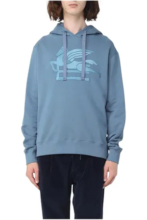 Etro Sweatshirts & Hoodies, Herr, S, Bomull, Pegasus Broderad Hoodie