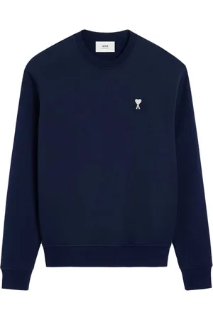 Ami Sweatshirts & Hoodies, Herr, L, Hjärta Sweatshirt Marinblå