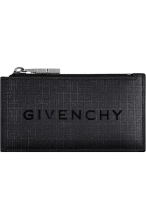 Givenchy Accessoarer, Herr, ONE Size, Läder, Dragkedja Plånbok Svart Herrtillbehör
