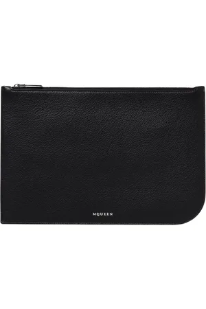 Alexander McQueen Väska, Herr, ONE Size, Läder, Svart Läder Aktväska