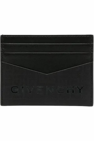 Givenchy Accessoarer, Herr, ONE Size, Läder, Svart Läderkorthållare Plånbok