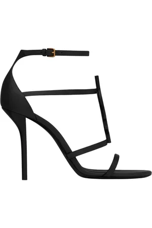 Saint Laurent Skor, Dam, 39 EU, Cassandra Svarta Sandaler