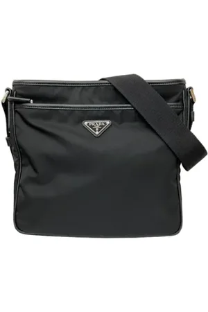 Prada Pre-owned, Dam, ONE Size, Linne, Pre-owned Linne axelremsvskor