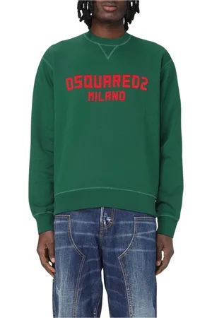Dsquared2 Sweatshirts & Hoodies, Herr, XL, Bomull, Milan Crewneck Sweatshirt