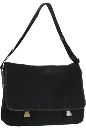 Prada Pre-owned, Dam, ONE Size, Nylon, Pre-owned Nylon axelremsvskor