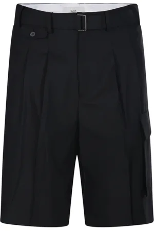 DUNST Shorts, Herr, M, Polyester, Svarta Multipocket Bermuda Shorts