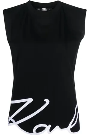 Karl Lagerfeld Topp, Dam, S, Bomull, Top Smanicato