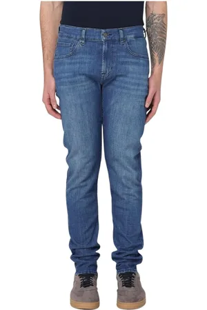 7 for all Mankind Jeans, Herr, W30, Denim, Raffinerade Straight Leg Denim Jeans