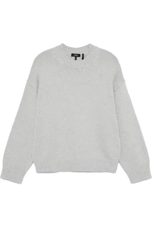 THEORY Stickade tröjor & koftor, Dam, XS, Mysig Crewneck Stickad Tröja