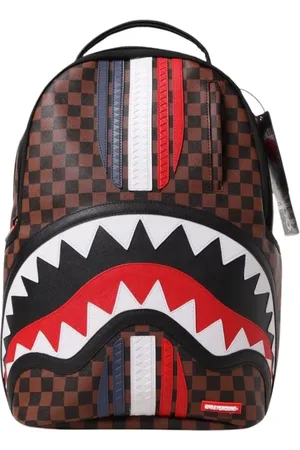 Sprayground Väska, Herr, ONE Size, Läder, Brun rutig ryggsäck för män
