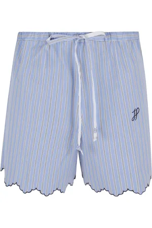 Patou Shorts, Dam, S, Läder, Blå Bermuda Shorts Damkläder