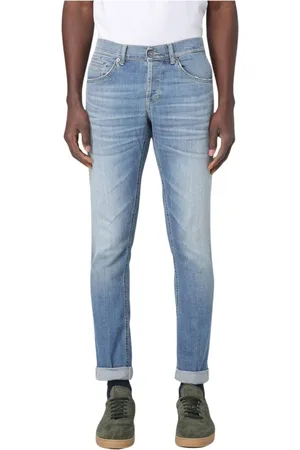 Dondup Jeans, Herr, W30, Bomull, Ljus tvättade SlimFit Jeans
