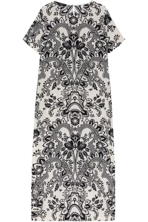 Max Mara Klänning, Dam, XS, Tryckt silkesklänning Vela-stil
