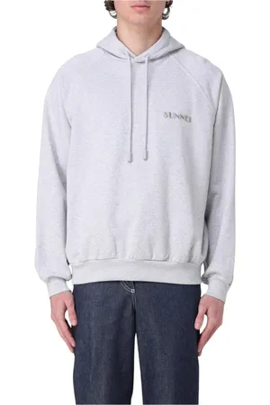 SUNNEI Sweatshirts & Hoodies, Herr, S, Bomull, Blå Bomullshoodie