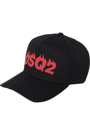 Dsquared2 Accessoarer, Herr, ONE Size, Bomull, Flames Logo Keps